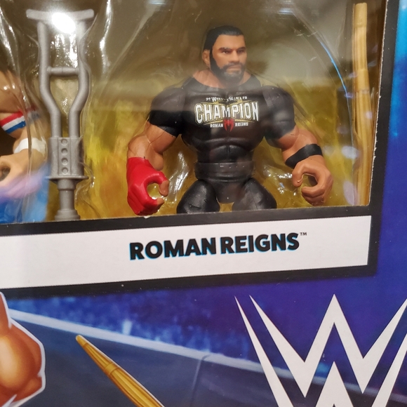 WWE Knuckle Crunchers Mini Mayhem Ring Bundle Playset Mattel NIB - Picture 5 of 12